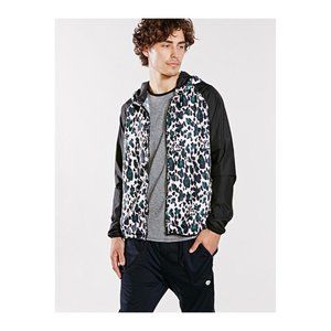 $158 THE UPSIDE Urban Outfitters PERFORMANCE Mars LEOPARD Sport RUN Jacket ( M )